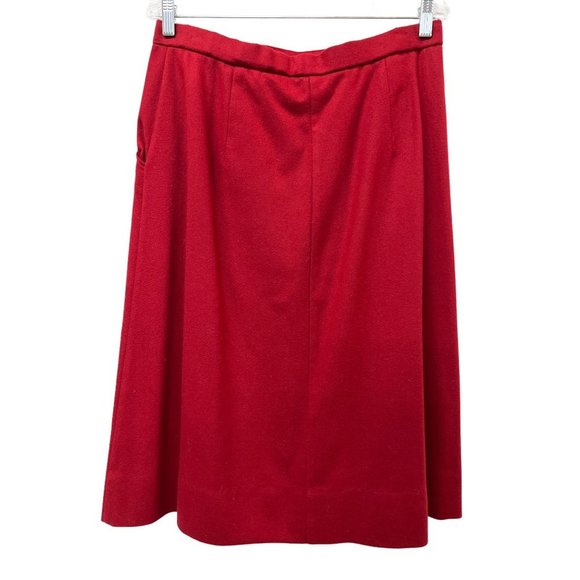 Koret Career Red Suit Merino Wool Jacket Skirt Professional Elegant Powerful in - Picture 11 of 16